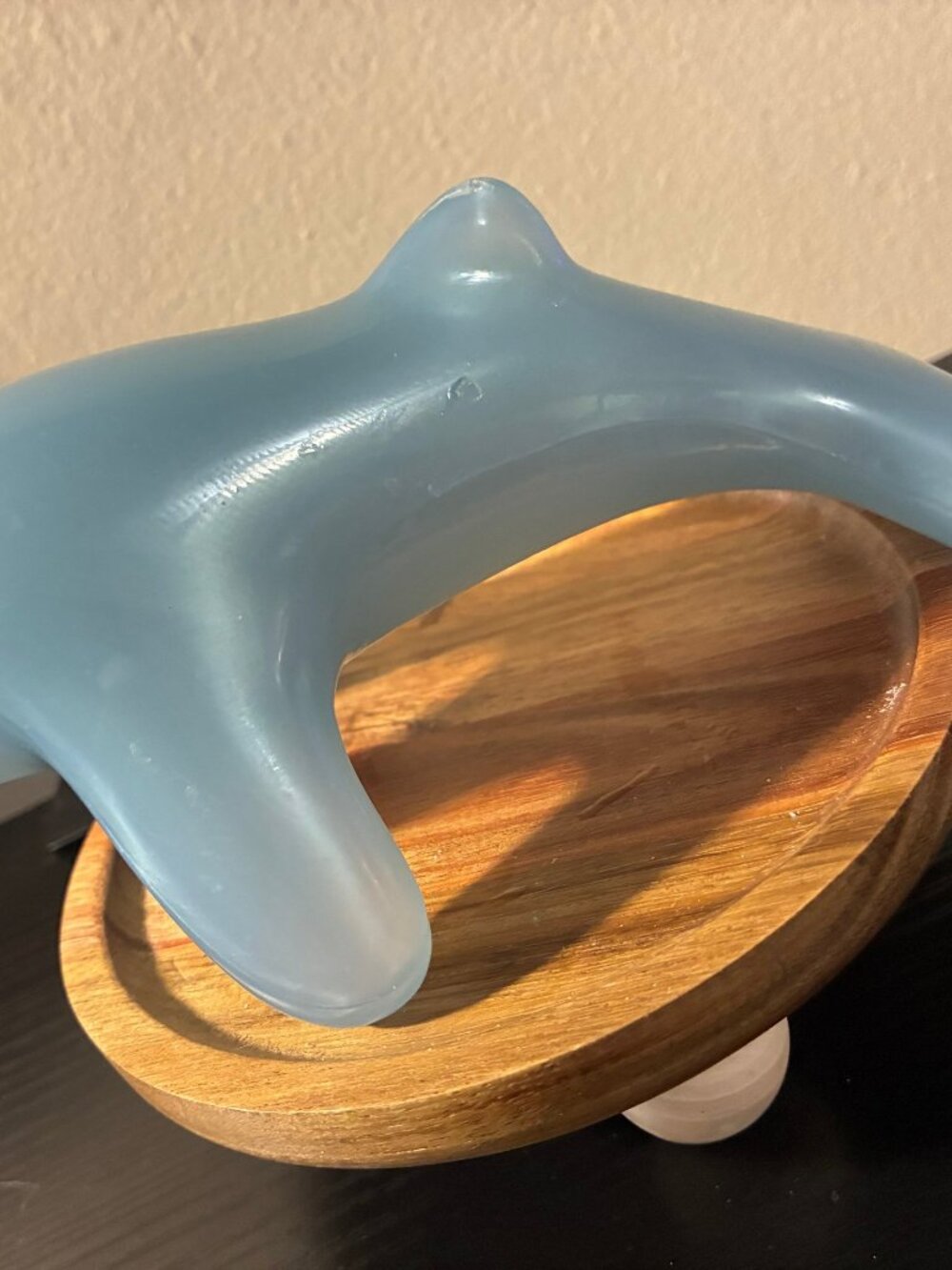 Vintage Blue Handheld Massage Tool Manual Pressure Point Massager 8"